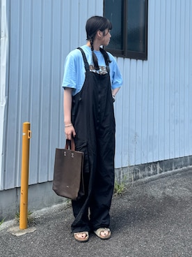 「アイテム（サロペット/オーバーオール）」を使った、shizukü    さん（レディース・173cm）の夏コーディネート