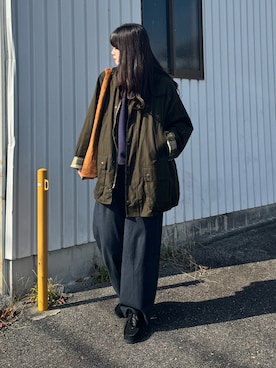 「アイテム（スウェット）」を使った、shizukü    さん（レディース・173cm）の秋コーディネート