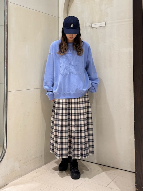 「CPCM(シーピーシーエム)のチェックプリーツスカート(スカート)」を使った、shizukü さん(レディース・173cm)の秋コーディネート