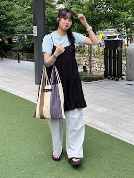 「アイテム（トートバッグ）」を使った、shizukü    さん（レディース・173cm・20代）の夏コーディネート
