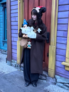 「アイテム（ステンカラーコート）」を使った、shizukü    さん（レディース・173cm）の冬コーディネート