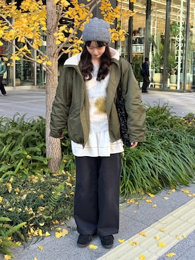 「高身長女子」｜shizukü    さん（レディース・173cm）の冬コーディネート