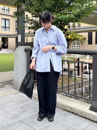 「CAPRICIEUX LE'MAGE(カプリシューレマージュ)の【バックオープン】カップ付アメスリタンク(タンクトップ)」を使った、shizukü さん(レディース・173cm)の秋コーディネート