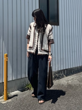 「アイテム（スラックス）」を使った、shizukü    さん（レディース・173cm・20代）の夏コーディネート