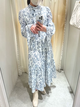 「トワルドジュイ」｜「アイテム（ワンピース/ドレス）」を使った、yukinaさん（レディース・160cm）の冬コーディネート