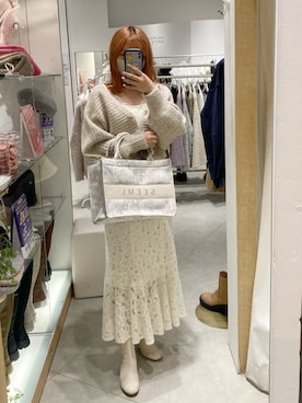 「one after another NICE CLAUP（ワンアフターアナザーナイスクラップ）のアイテム（ワンピース）」を使った、yukinaさん（レディース・160cm）の秋コーディネート