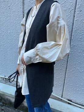 ベストを使った 秋服 の人気ファッションコーディネート Wear