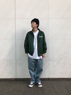 「アイテム（チノパンツ、その他）」を使った、りいちさん（メンズ・168cm）の冬コーディネート