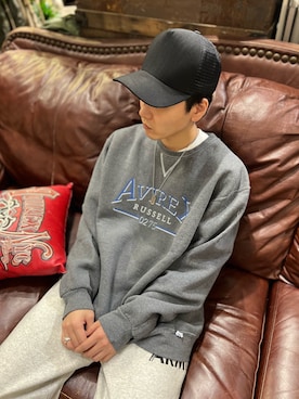 「AVIREX（アヴィレックス）のアイテム（アクセサリー）」を使った、りいちさん（メンズ・168cm）の秋コーディネート