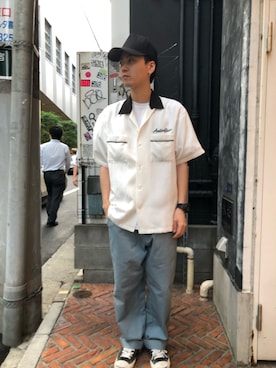 「アイテム（チノパンツ、その他）」を使った、りいちさん（メンズ・168cm）の春コーディネート