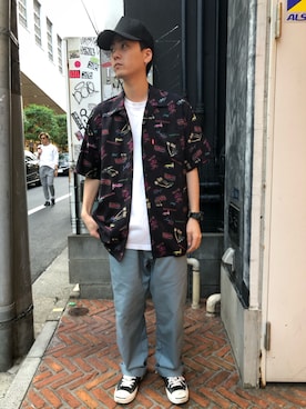 「アイテム（チノパンツ、その他）」を使った、りいちさん（メンズ・168cm）の春コーディネート