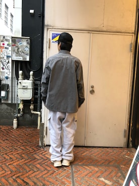 「AVIREX（アヴィレックス）のアイテム（その他アウター）」を使った、りいちさん（メンズ・168cm）の冬コーディネート