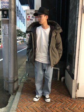 「アイテム（チノパンツ、その他）」を使った、りいちさん（メンズ・168cm）の秋コーディネート