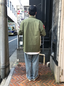 「アイテム（チノパンツ、その他）」を使った、りいちさん（メンズ・168cm）の夏コーディネート