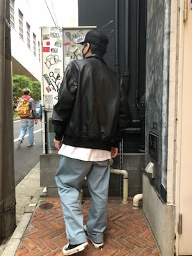 「アイテム（チノパンツ、その他）」を使った、りいちさん（メンズ・168cm）の春コーディネート