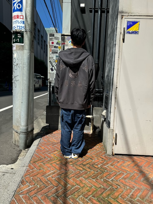 VARSITY LOGO ZIP SWEAT PARKA NYC / バーシティ ロゴ ジップ スウェット パーカー / AVIREX / アヴィレックス