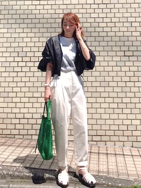 「MK MICHEL KLEIN（エムケーミッシェルクラン）のアイテム」を使った、ＬＵＭＩＥさん（レディース・163cm）の春コーディネート
