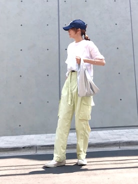 「PULL&BEAR（プルアンドベア）のアイテム」を使った、ＬＵＭＩＥさん（レディース・163cm）の夏コーディネート