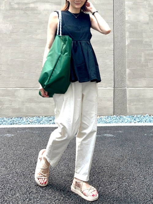 DAMA リネン混 シャンブレー調 ジレサンドベージュ　新品・未使用 楽天市場】防シワ テーラード ジレ ベスト [K1395] レディース