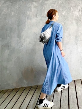 「SLOBE IENA（スローブイエナ）のアイテム（ワンピース）」を使った、ＬＵＭＩＥさん（レディース・163cm）の秋コーディネート