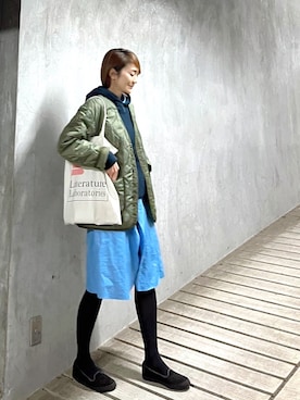 「SLACK FOOTWEAR（スラックフットウェア）のアイテム」を使った、ＬＵＭＩＥさん（レディース・163cm）の春コーディネート