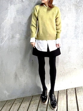 「Daniella&GEMMA（ダニエラアンドジェマ）のアイテム」を使った、ＬＵＭＩＥさん（レディース・163cm）の冬コーディネート