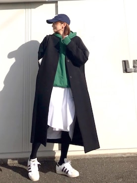 「PULL&BEAR（プルアンドベア）のアイテム」を使った、ＬＵＭＩＥさん（レディース・163cm）の冬コーディネート