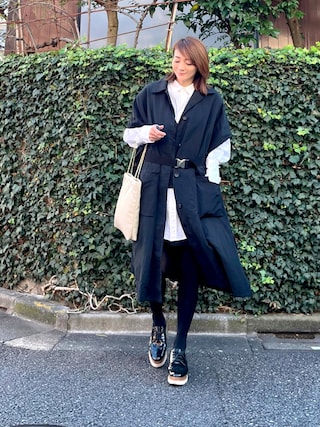 【美品・タグ付き】MAISON SPECIAL ケープコート　ブラウン MAISON SPECIAL ステンカラーコート コート 「UNISEX」「Italian