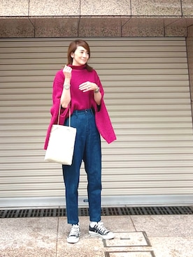 「Sunny clouds（サニークラウズ）のアイテム」を使った、ＬＵＭＩＥさん（レディース・163cm）の秋コーディネート