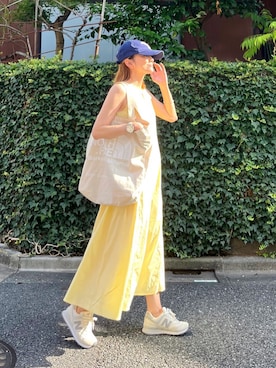 「PULL&BEAR（プルアンドベア）のアイテム」を使った、ＬＵＭＩＥさん（レディース・163cm）の夏コーディネート