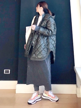 「MAISON SPECIAL（メゾンスペシャル）のアイテム（ブルゾン）」を使った、ＬＵＭＩＥさん（レディース・163cm）の冬コーディネート