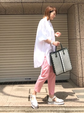 「VEGE（ベジ）のアイテム」を使った、ＬＵＭＩＥさん（レディース・163cm）の春コーディネート