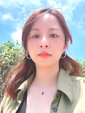 「アイテム（ピアス（両耳用））」を使った、mmさん（レディース・158cm）の夏コーディネート