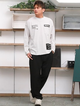 「LUXSTYLE（ラグスタイル）のアイテム」を使った、LUX STYLE staffさん（メンズ・180cm）の冬コーディネート