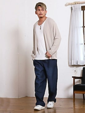 「LUXSTYLE（ラグスタイル）のアイテム」を使った、LUX STYLE staffさん（メンズ・180cm）の夏コーディネート