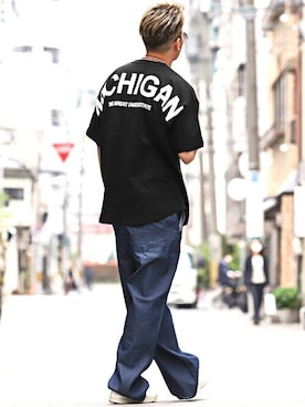 「発泡プリント」｜LUX STYLE staffさん（メンズ・180cm）の夏コーディネート