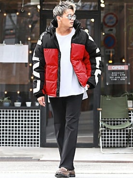 「ワッフル」｜LUX STYLE staffさん（メンズ・180cm）の冬コーディネート