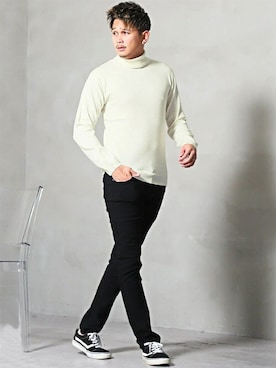 「LUXSTYLE（ラグスタイル）のアイテム」を使った、LUX STYLE staffさん（メンズ・180cm）の冬コーディネート