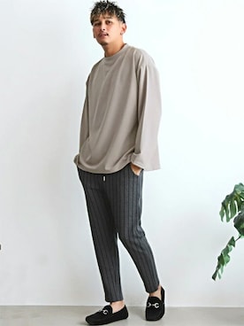 「LUXSTYLE（ラグスタイル）のアイテム」を使った、LUX STYLE staffさん（メンズ・180cm）の冬コーディネート