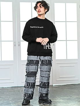 「LUXSTYLE（ラグスタイル）のアイテム」を使った、LUX STYLE staffさん（メンズ・175cm）の春コーディネート