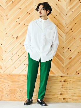 「LUXSTYLE（ラグスタイル）のアイテム」を使った、LUX STYLE staffさん（メンズ・175cm）の春コーディネート