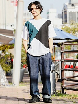 「LUXSTYLE（ラグスタイル）のアイテム」を使った、LUX STYLE staffさん（メンズ・175cm）の春コーディネート