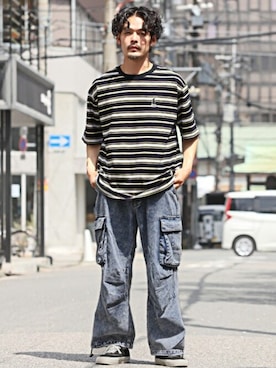 「LUXSTYLE（ラグスタイル）のアイテム」を使った、LUX STYLE staffさん（メンズ・175cm）の春コーディネート