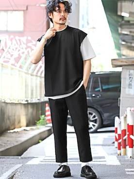 LUX STYLE staffさん(メンズ・175cm)の春コーディネート