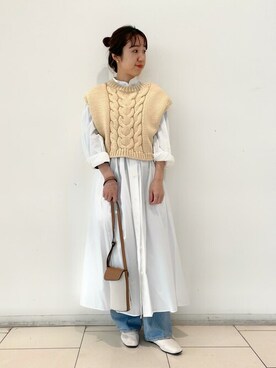 SALON STAFFさん（レディース・158cm）の冬コーディネート