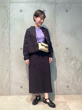 「SALON adam et rope'（サロン アダム エ ロペ）のアイテム（ブルゾン）」を使った、SALON STAFFさん（レディース・151cm）の冬コーディネート