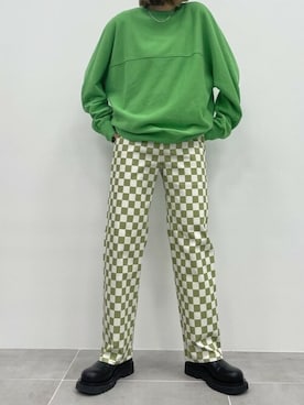 「アイテム（スウェット）」を使った、MATUREDさん（レディース・166cm）の夏コーディネート