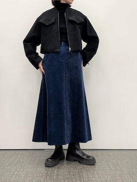「JOSEPH STUDIO（ジョゼフストゥディオ）のアイテム（その他アウター）」を使った、JOSEPH_STUDIO_WOMEN_OFFICIALさん（レディース・166cm）の冬コーディネート