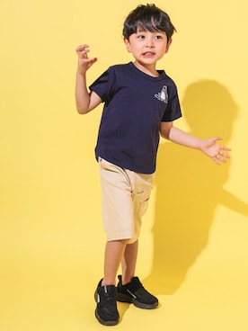 「WASK（ワスク）のアイテム」を使った、BEBE ONLINE STOREさん（キッズ・110cm）の春コーディネート