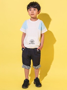 「WASK（ワスク）のアイテム」を使った、BEBE ONLINE STOREさん（キッズ・112cm）の春コーディネート
